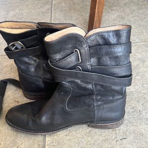 Grey/Black Frye Boots
